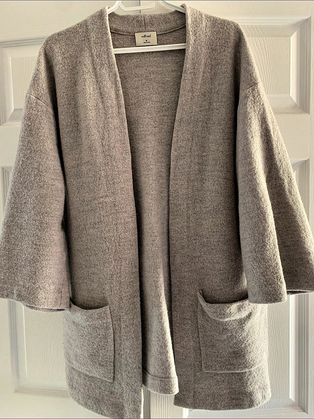 Wilfred Gray Open Front Jacket